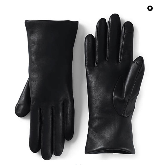 Lands' End Accessories Lands End Cashmere Lined Sheepskin Leather